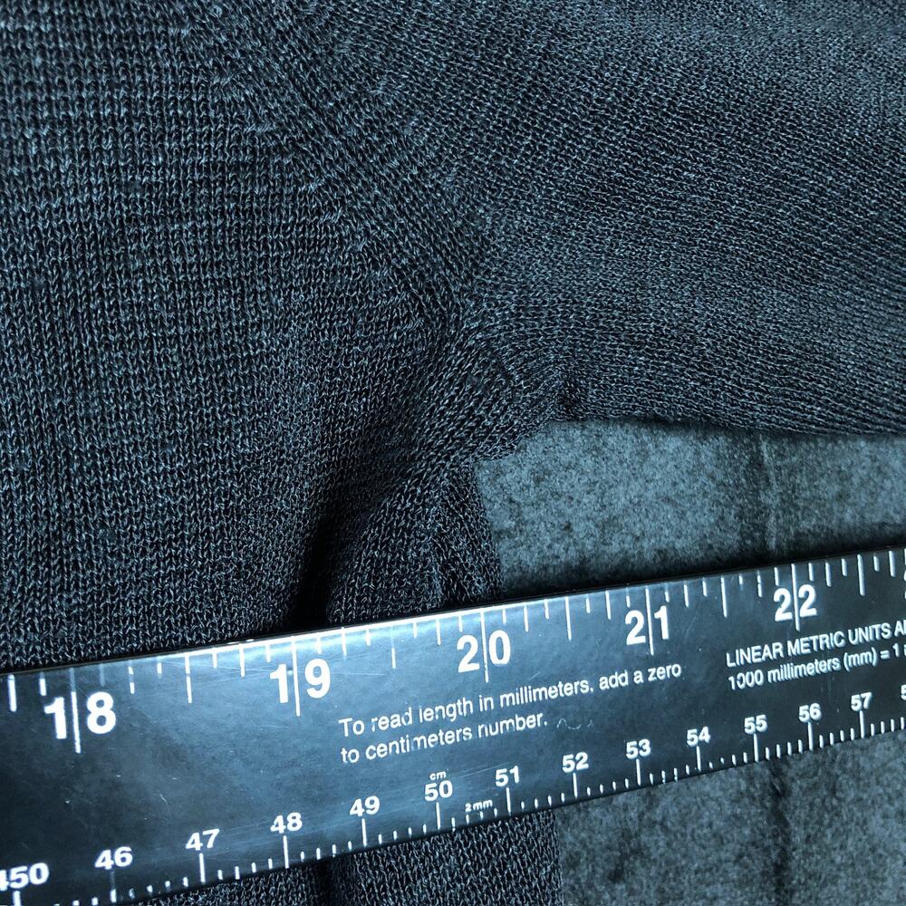 J Crew Women Sweater Black Open Front Thick Duster Cardigan Long Sleeve Pocket S - Picture 7 of 11
